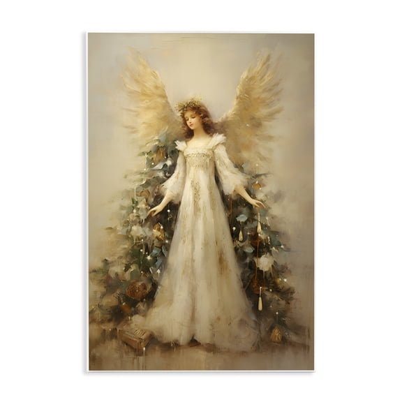 Ethereal Holiday Angel Wall Plaque Art, 10 x 15, Made In USA