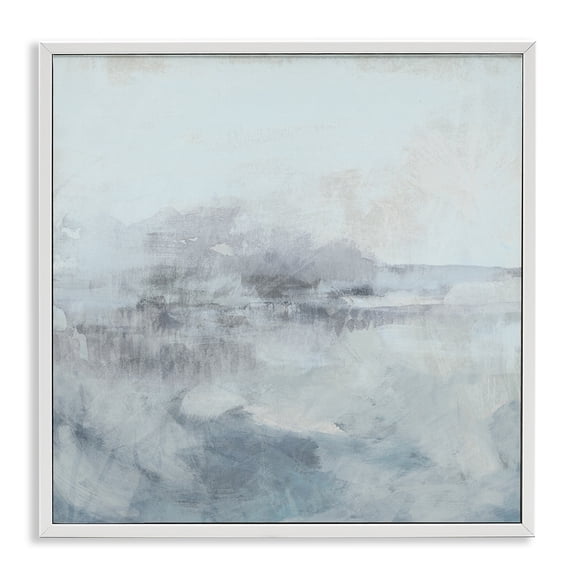 Stupell Industries Ethereal Mist Horizon White Framed Giclee Art design by June Erica Vess, 12 x 12