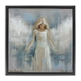 thumbnail image 1 of Stupell Industries Victorian Ethereal Peace Angel Black Floating Frame Canvas Art, 18 x 18, by Linda Sperruzzi, 1 of 8