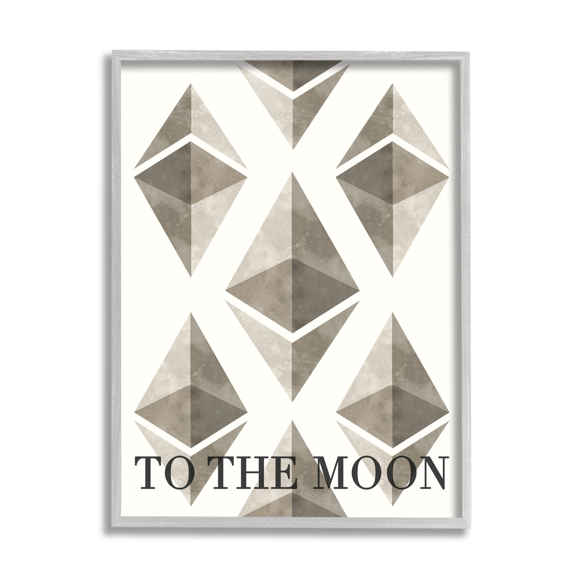 Stupell Industries Ethereum To The Moon, 16 x 20,Design by Daphne Polselli