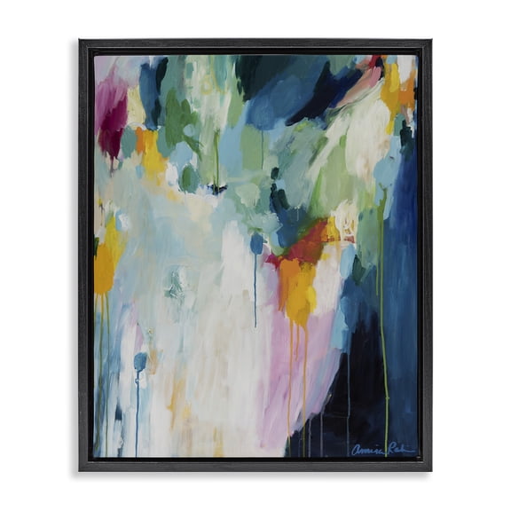 Stupell Industries Eucalyptus Bright Expression Black Framed Floater Canvas Wall Art design by Amira Rahim, 21 x 17
