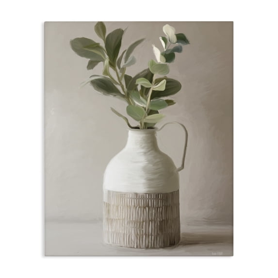 Stupell Industries Farmhouse Eucalyptus In Vase Canvas Art, 30 x 40, by House Fenway