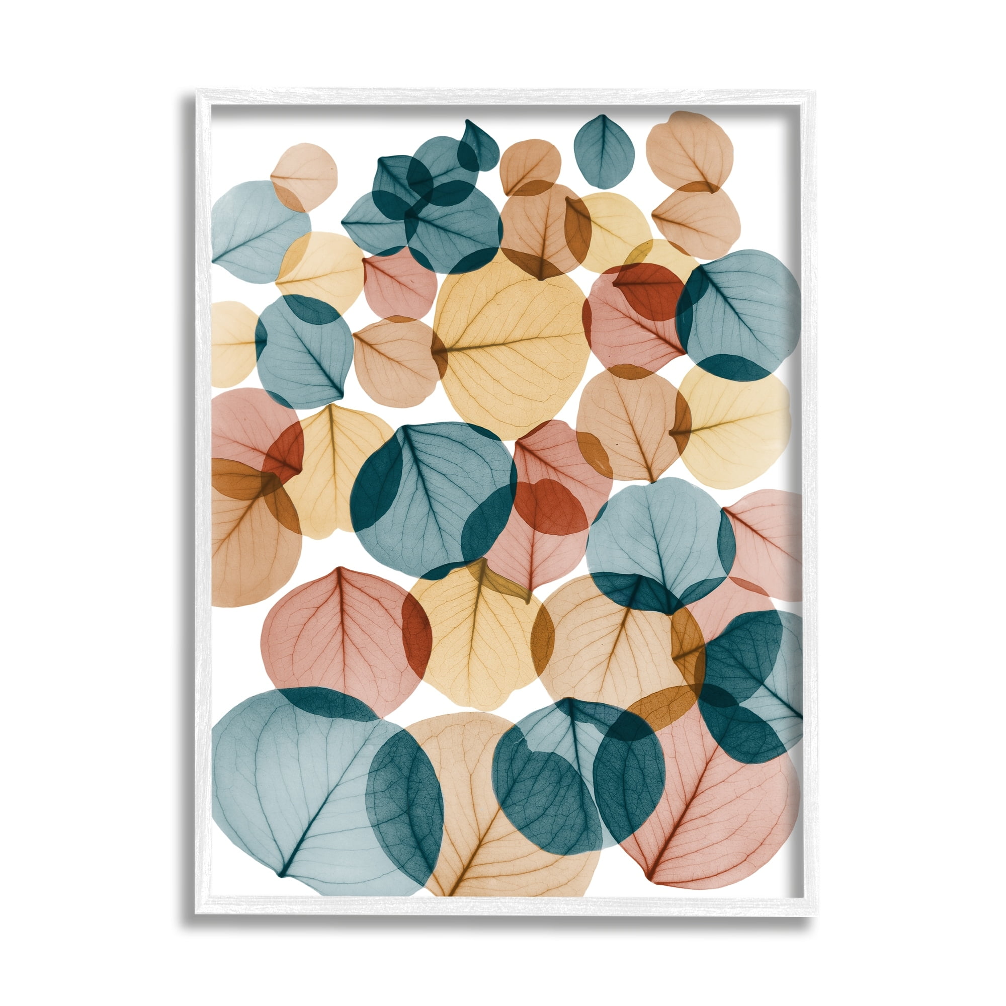 Stupell Industries Eucalyptus Leaves Translucent Blue Yellow Orange Botanicals , 16 x 20,Design by Albert Koetsier