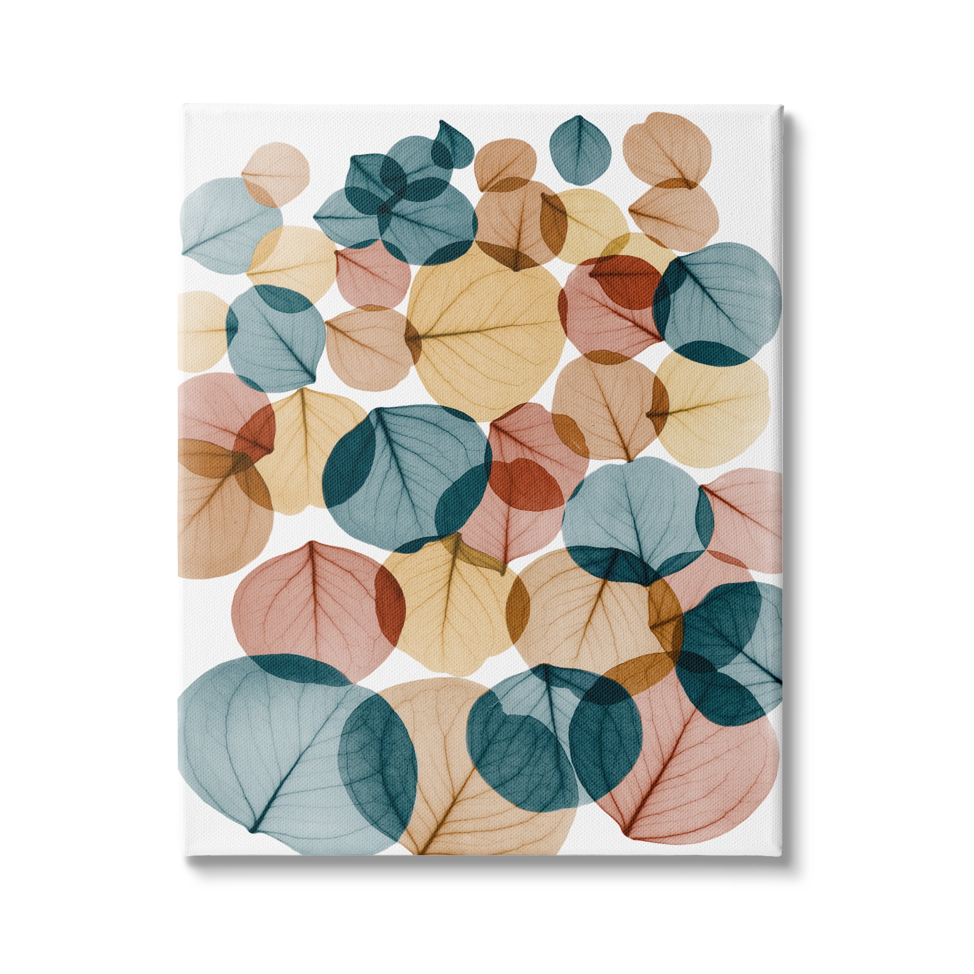 Stupell Industries Eucalyptus Leaves Translucent Blue Yellow Orange Botanicals , 16 x 20,Design by Albert Koetsier