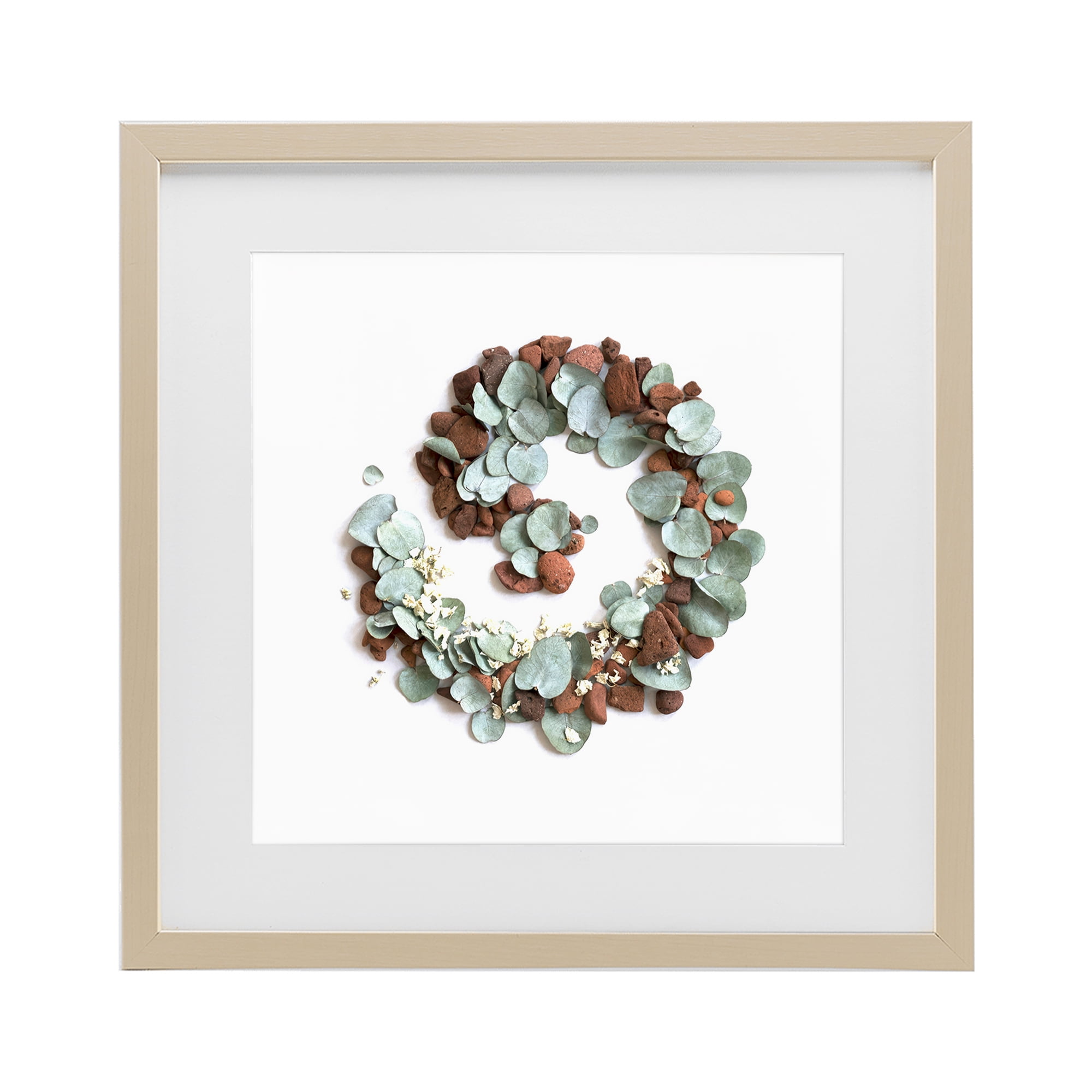 Stupell Industries Eucalyptus & Pebbles Spiral Birch Framed Print Under Glass, design by Beth Adoette
