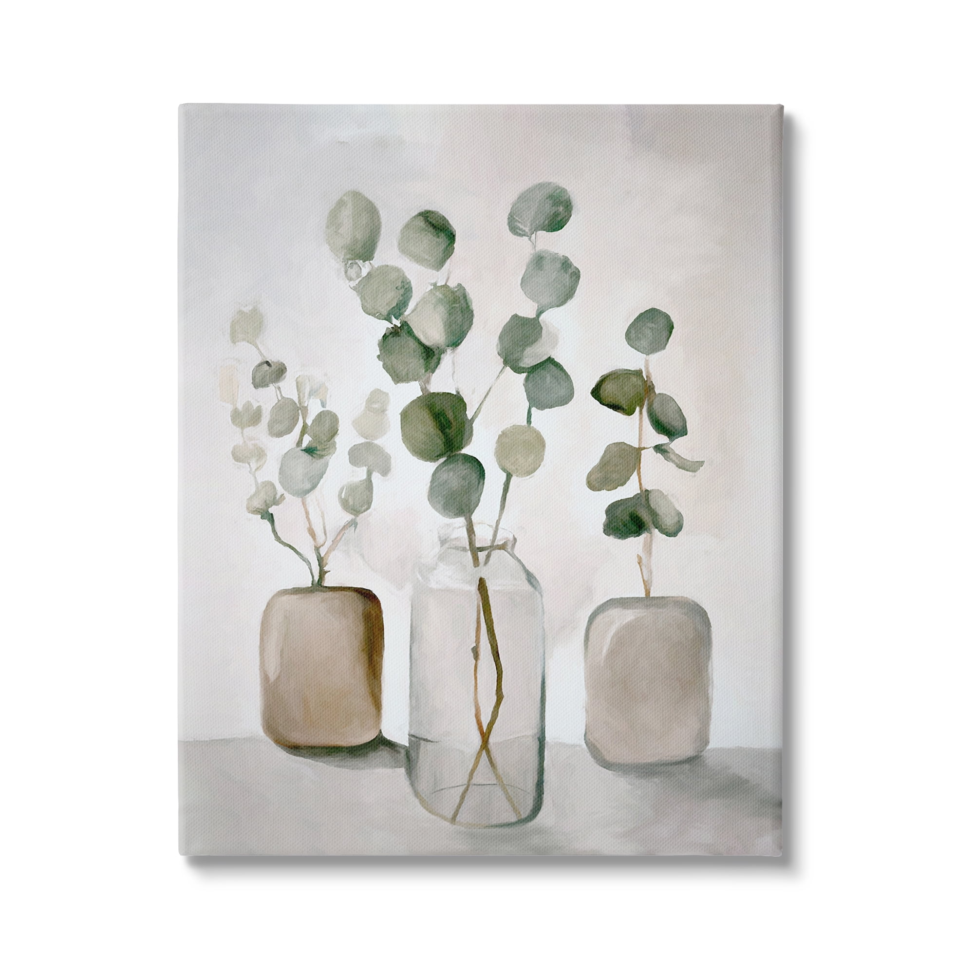 Stupell Industries Eucalyptus Still Life Botanical & Floral Painting Gallery Wrapped Canvas Art Print Wall Art, 24 x 30