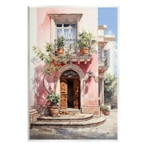 Stupell Industries European Building Doorway Travel & Places Painting Unframed Art Print Wall Art, 10 x 15