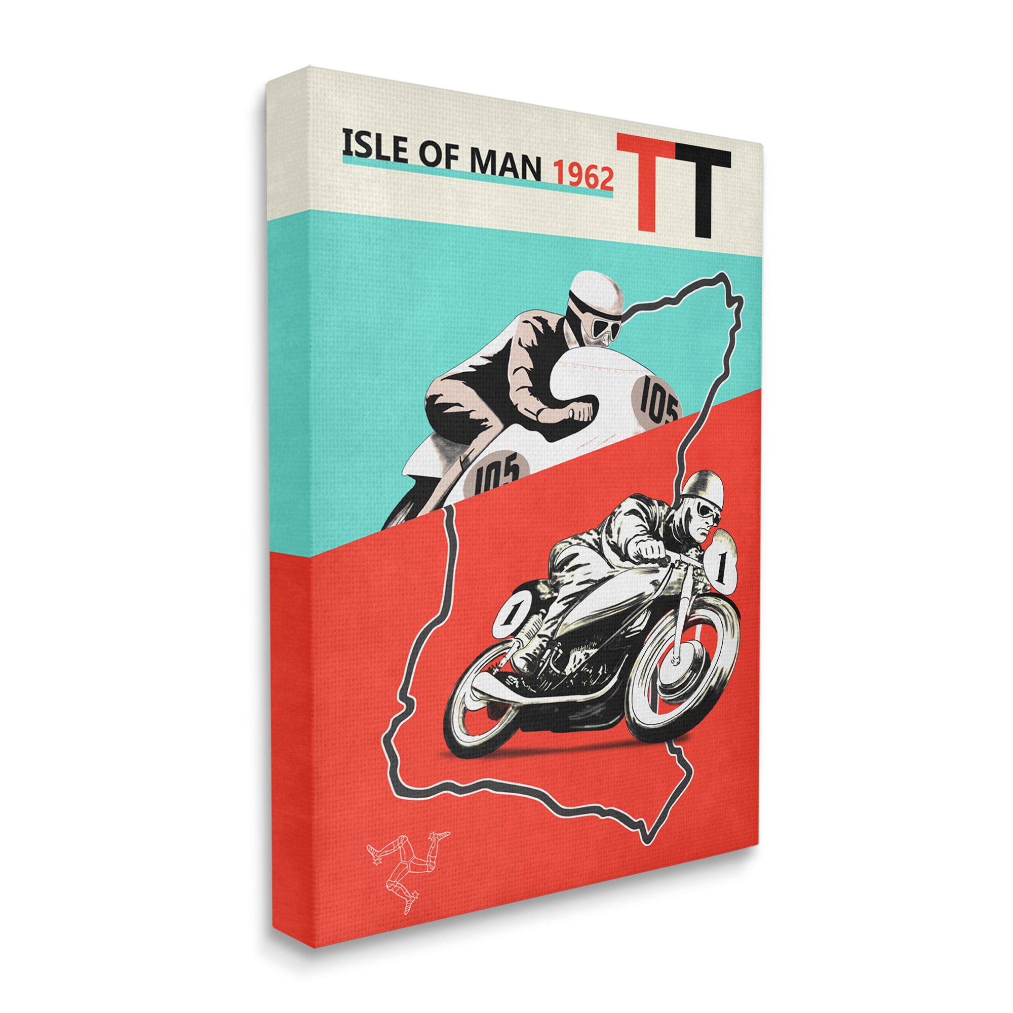 Stupell Industries European Grand Prix Vintage Advertisement Motorcycle Race Canvas Wall Art by Mark Rogan