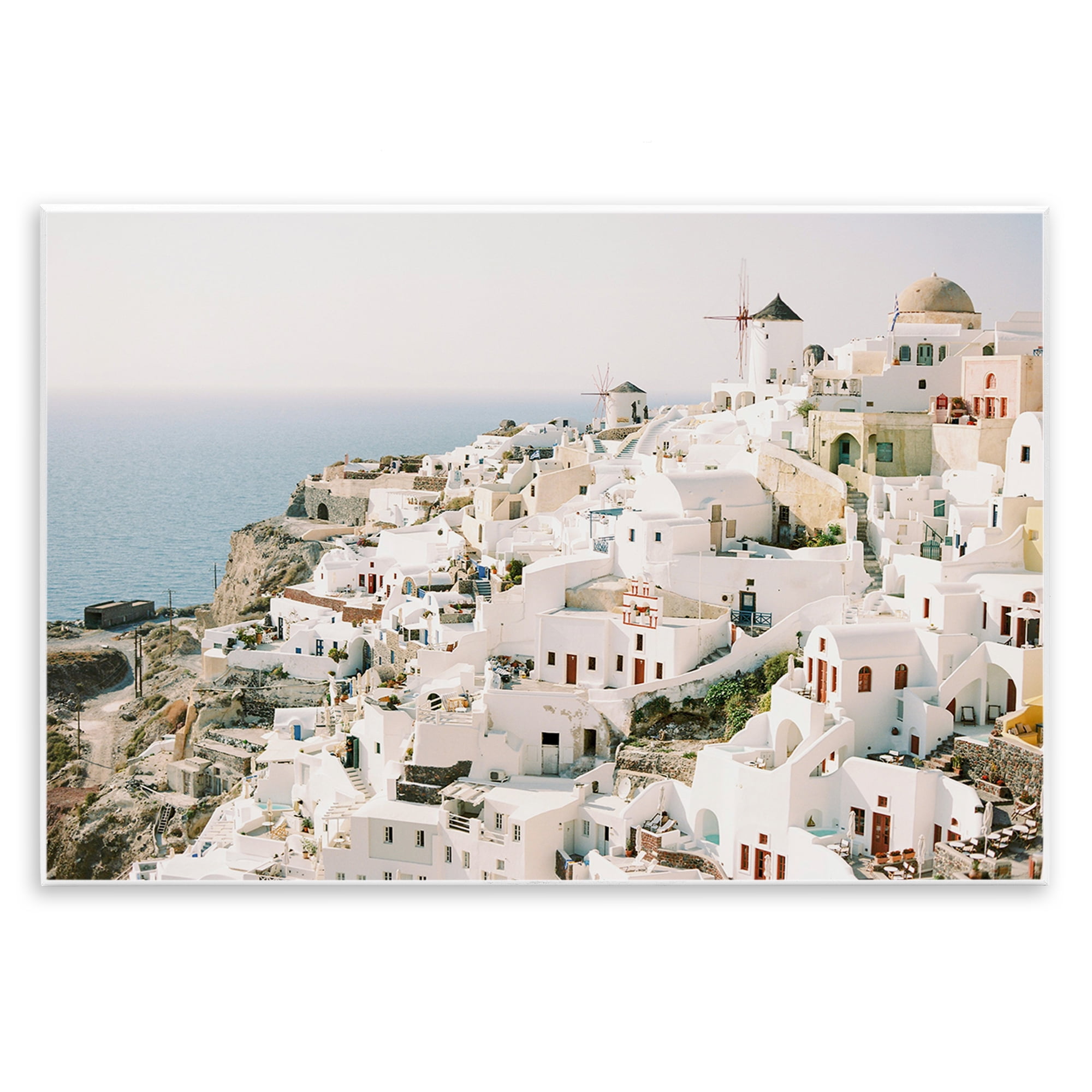 Stupell Industries European Seaside City Town & City Photography Unframed Art Print Wall Art, 15 x 10