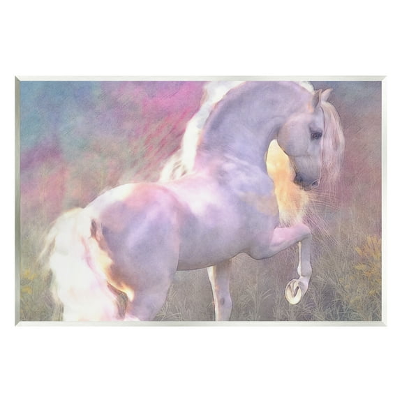Stupell Industries Evenglow Pastel Horse Animals & Insects Painting Unframed Art Print Wall Art, 15 x 10