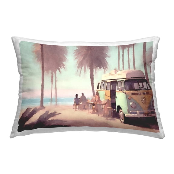 Stupell Industries Evening Beach Bar Decorative Printed Throw Pillow Design by Noah Bay.