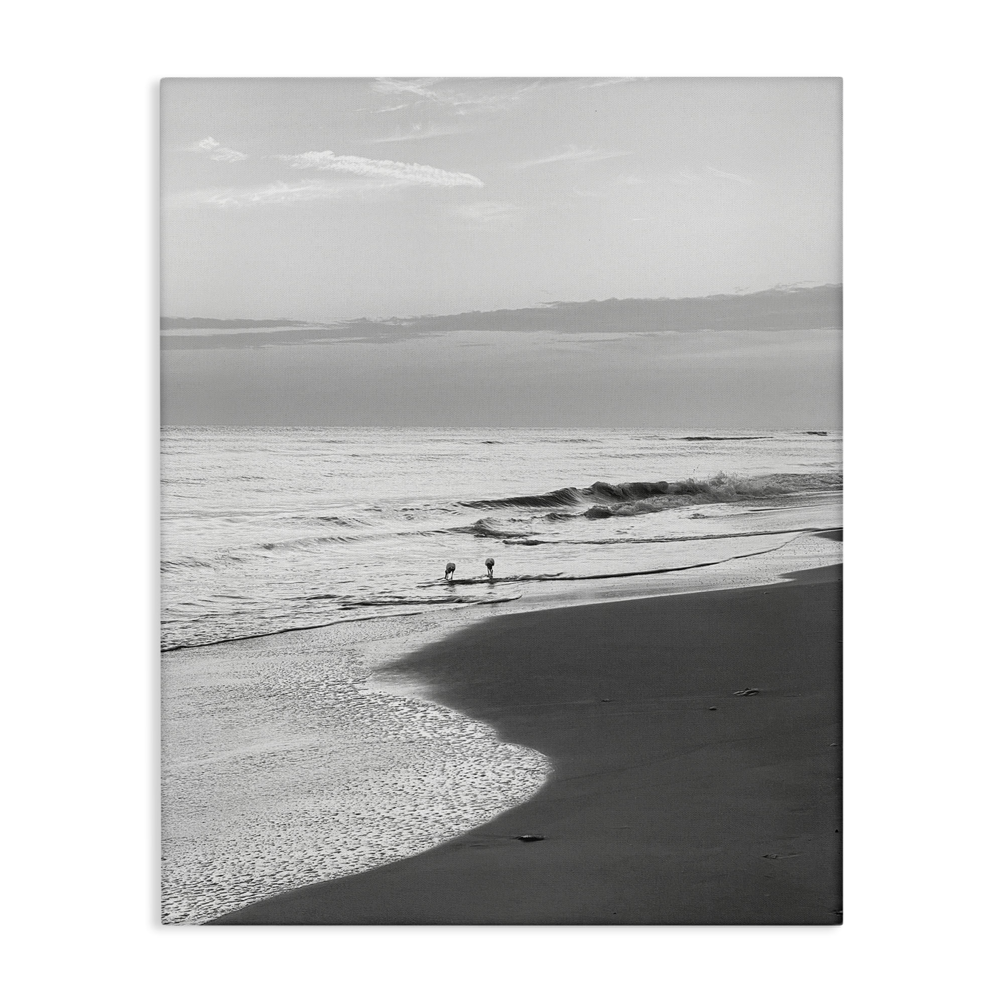 Stupell Industries Evening Beach Stroll Nautical & Beach Photography Wrapped Canvas Art Print Wall Art, 16 x 20