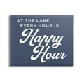 thumbnail image 1 of Stupell Industries Ever Hour's Happy Hour Nautical Lake Sign,20 x 16, Design by Daphne Polselli, 1 of 5