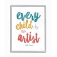 thumbnail image 1 of Stupell Industries Every Child Is an Artist Picasso Quote Colorful Design Designed by Jennifer McCully, 1 of 7