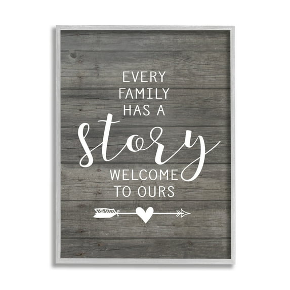 Stupell Industries Every Family Has A Story, 24 x 30,Design by Lettered and Lined