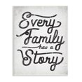 thumbnail image 1 of Stupell Industries Every Family Has a Story Sentiments Rustic Cracked Pattern, 13 x 19, Designed by Daphne Polselli, 1 of 6