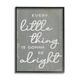 thumbnail image 1 of Stupell Industries Every Little Thing Positivity Phrase Rustic Grey White Black Framed, 11 x 14, Design by Daphne Polselli, 1 of 1