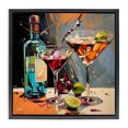 thumbnail image 1 of Stupell Industries Contemporary Every Sip of Martini Night Black Floating Frame Canvas Art, 18 x 18, by Lazar Studio, 1 of 8