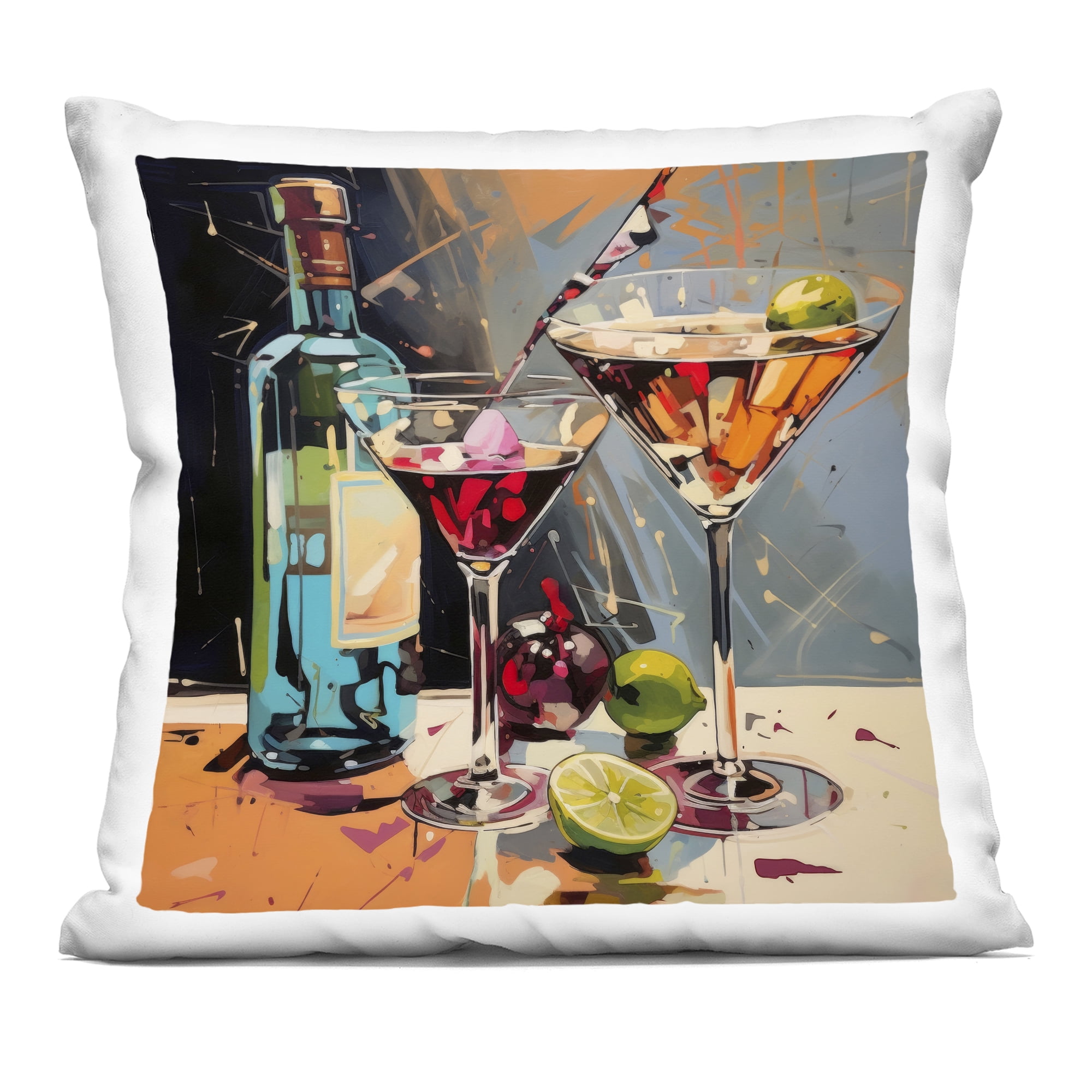 Stupell Industries Every Sip of Martini Night Decorative Printed Throw Pillow, design by Lazar Studio, 18 x 7 x 18
