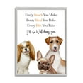 thumbnail image 1 of Stupell Industries Every Snack Meal Bite Phrase Pet Dog Humor Animals & Insects Painting Gray Framed Art Print Wall Art, 11 x 14, 1 of 7