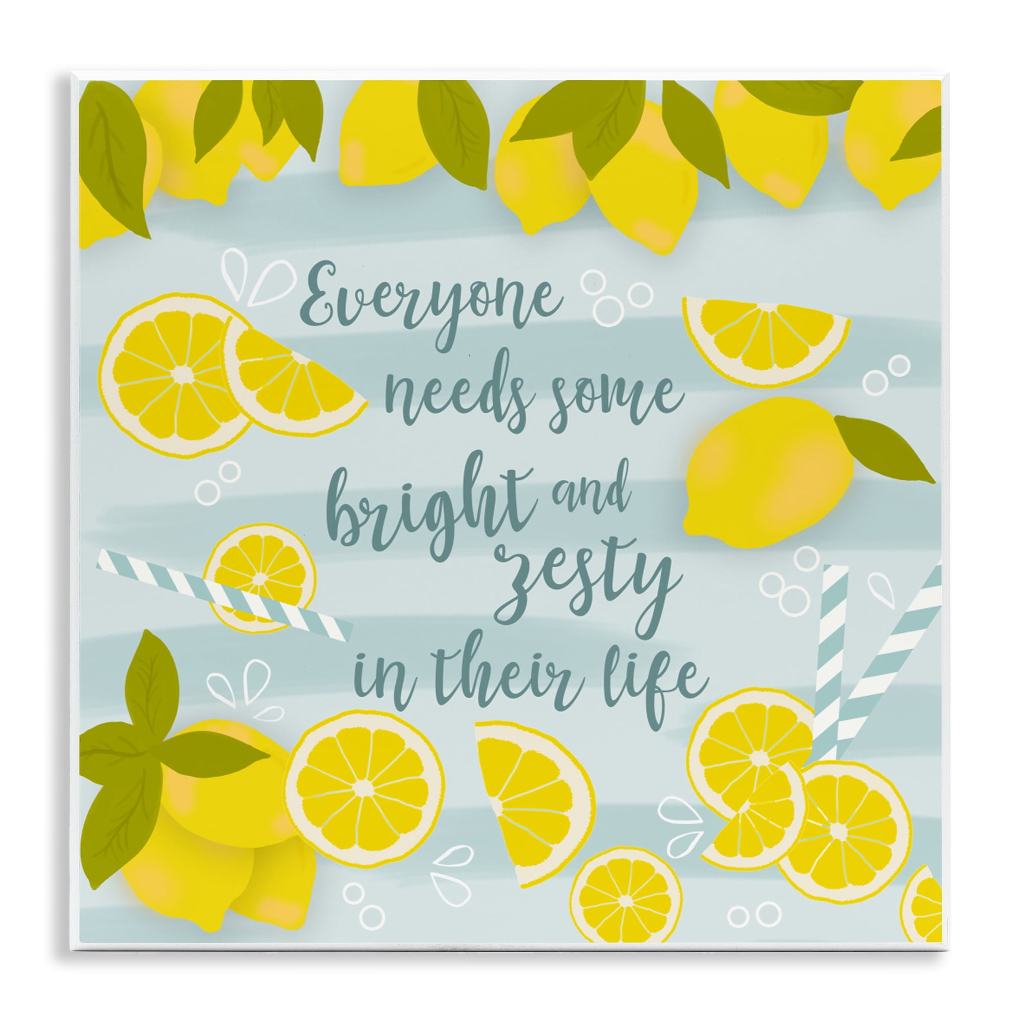 Stupell Industries Everyone Needs Bright & Zesty Wall Plaque Art, design by Anna Quach