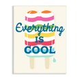 thumbnail image 1 of Stupell Industries Everything Is Cool Summer Striped Ice Pop Snack Graphic Art Unframed Art Print Wall Art, Design by Daphne Polselli, 1 of 5
