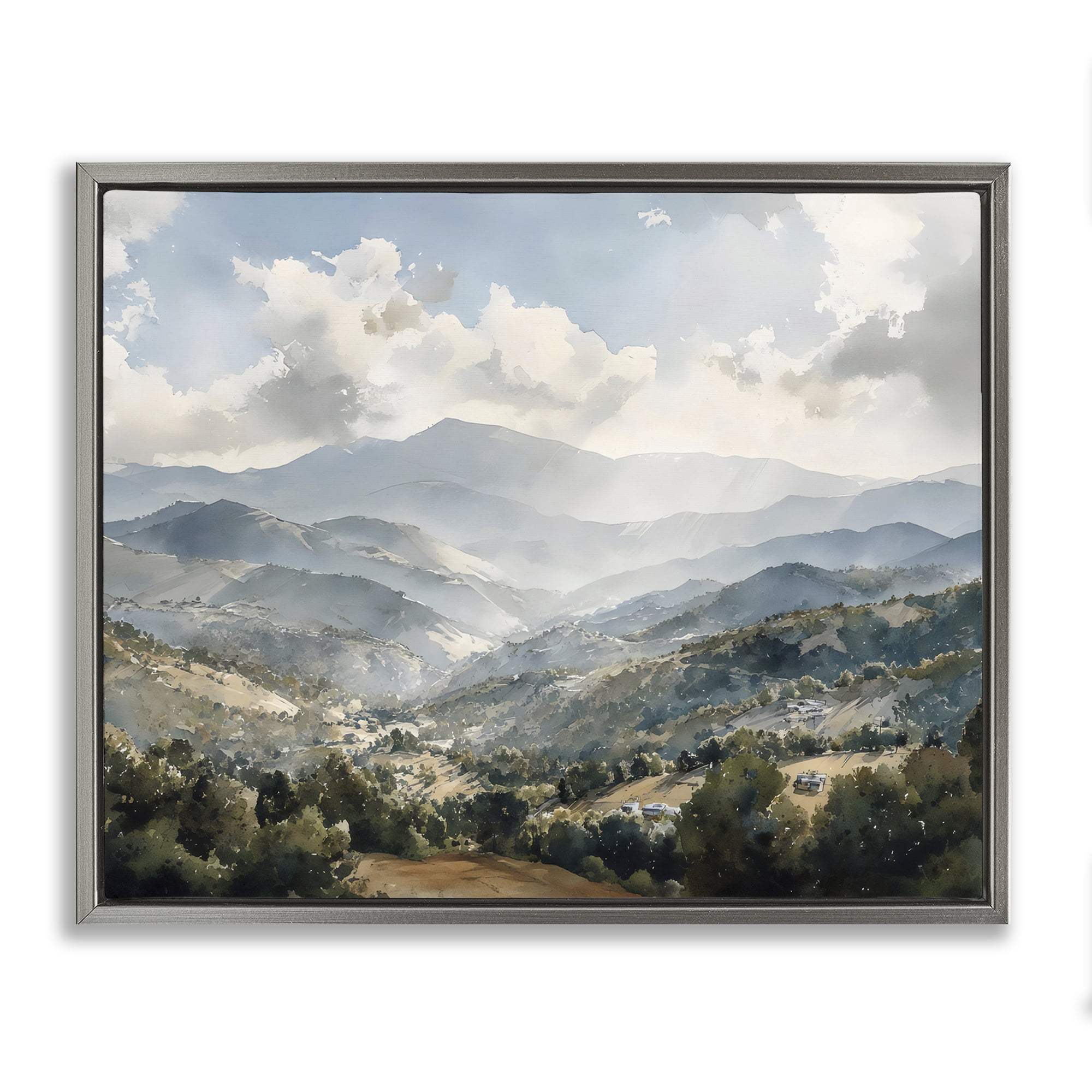 Stupell Industries Everything Under The Sun Gray Framed Floater Canvas Wall Art, design by Franklyn Gregory