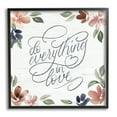 thumbnail image 1 of Stupell Industries Everything in Love Phrase Botanical & Floral Painting Black Framed Art Print Wall Art, 24 x 24, 1 of 9