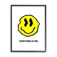 thumbnail image 1 of Stupell Industries Everything is Fine Smiley Abstract Painting Black Framed Art Print Wall Art, 11 x 14, 1 of 9