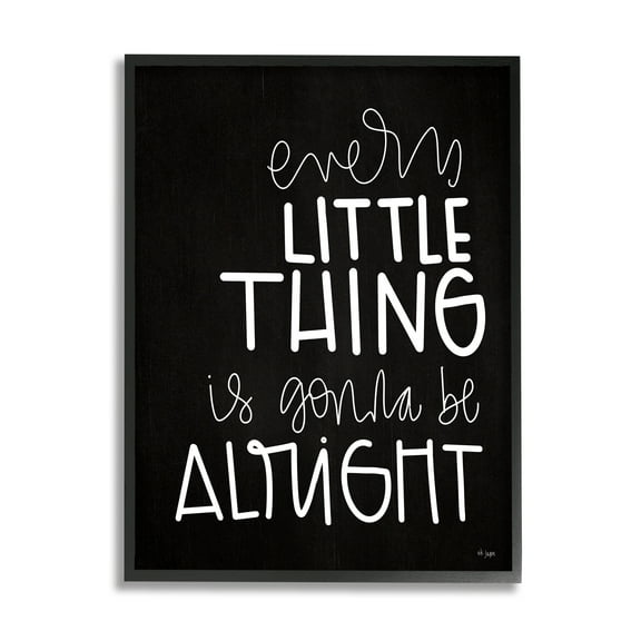 Stupell Industries Everything is Gonna Be Alright Fun Novelty Typography,11 x 14, Design by Jaxn Blvd.