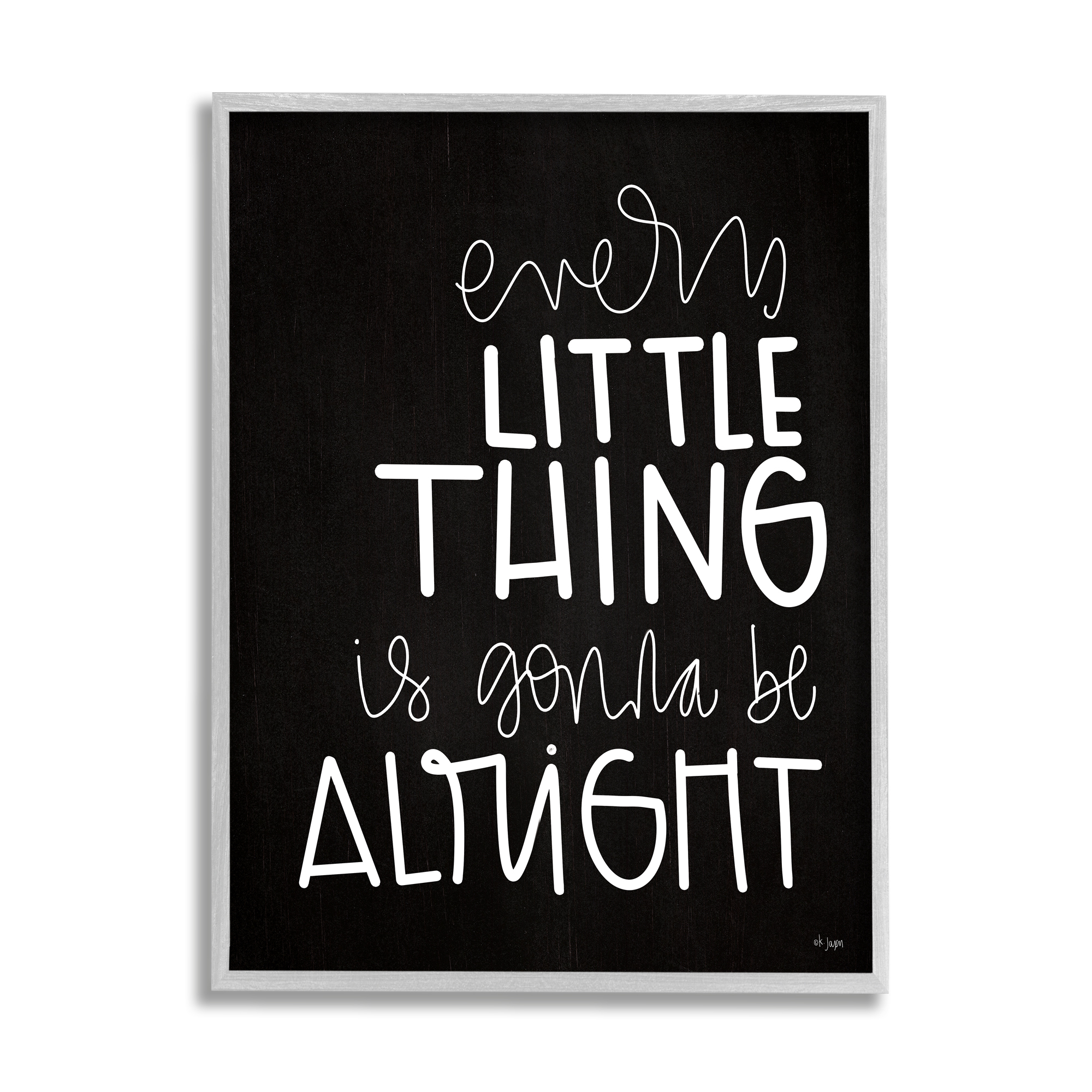 Stupell Industries Everything is Gonna Be Alright Fun Novelty Typography,16 x 20, Design by Jaxn Blvd.
