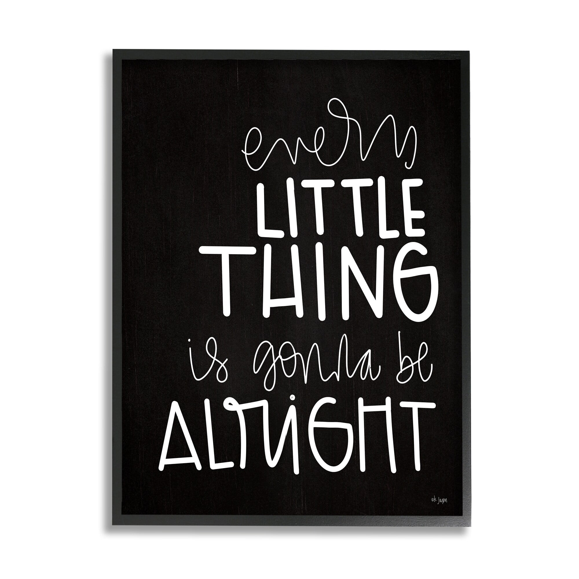 Stupell Industries Everything is Gonna Be Alright Fun Novelty Typography,24 x 30, Design by Jaxn Blvd.
