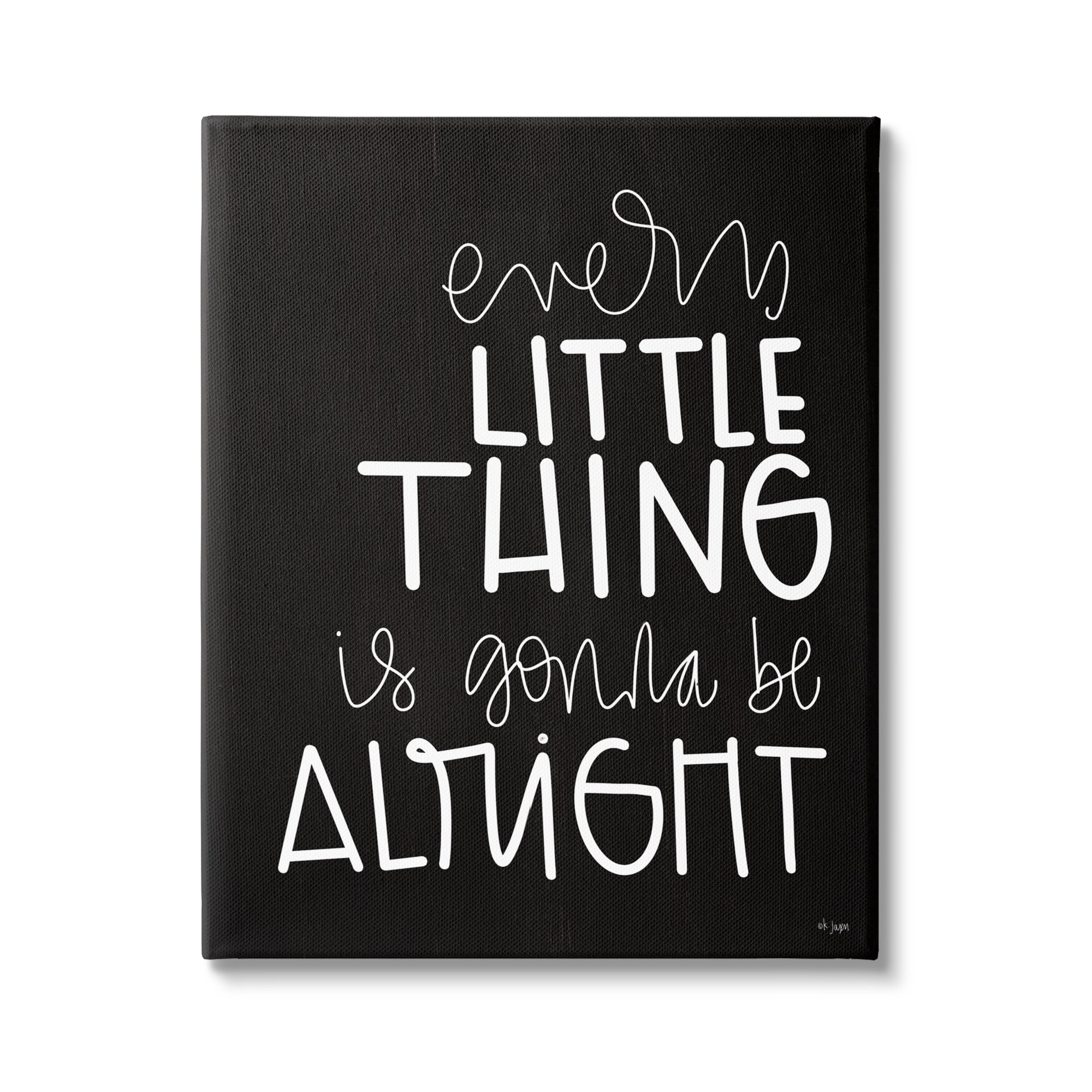 Stupell Industries Everything is Gonna Be Alright Fun Novelty Typography,36 x 48, Design by Jaxn Blvd.