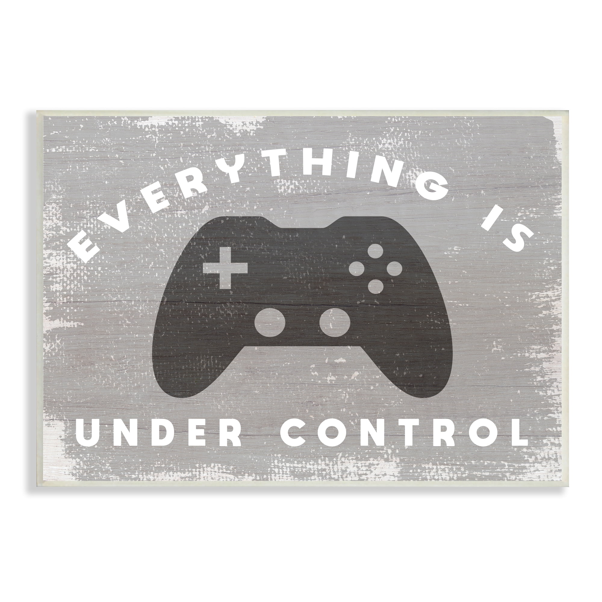 Stupell Industries Everything is Under Control Rustic Video Game Controller Beauty & Fashion Painting Unframed Art Print Wall Art, 10 x 15