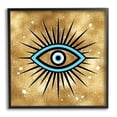 thumbnail image 1 of Stupell Industries Evil Eye on Speckled Glam Abstract Painting Black Framed Art Print Wall Art, 24 x 24, 1 of 9