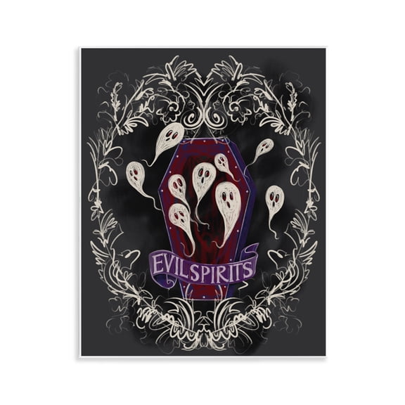 Evil Spirits Ghosts Wall Plaque Art, 11 x 14, Made In USA