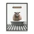 thumbnail image 1 of Stupell Industries Ewe Are Beautiful Bathroom Animals & Insects Painting Black Framed Art Print Wall Art, 24 x 30, 1 of 9