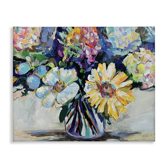 Stupell Industries Exciting Times Bouquet Botanical & Floral Painting Gallery Wrapped Canvas Art Print Wall Art, 48 x 36
