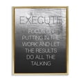thumbnail image 1 of Stupell Industries Modern Execute Motivational Definition Gold Floating Frame Canvas Art, 17 x 21, by Lil' Rue, 1 of 8