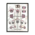 thumbnail image 1 of Stupell Industries Exercise Bottle Glam Home Weight Lifting Equipment Sports Painting Black Framed Art Print Wall Art, 11 x 14, 1 of 7