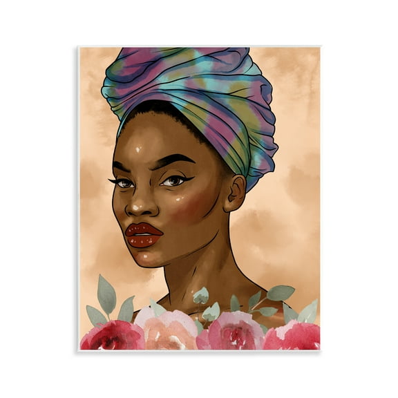 Stupell Industries Exhilarating Beauty Female Portrait Portrait Painting Unframed Art Print Wall Art, 11 x 14