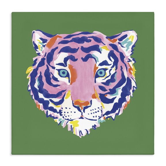 Stupell Industries Exotic Boho Tiger Face Canvas Wall Art, design by Karolina Sato