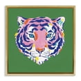 thumbnail image 1 of Stupell Industries Eclectic Exotic Boho Tiger Face Gold Floating Frame Canvas Art, 25 x 25, by Karolina Sato, 1 of 8