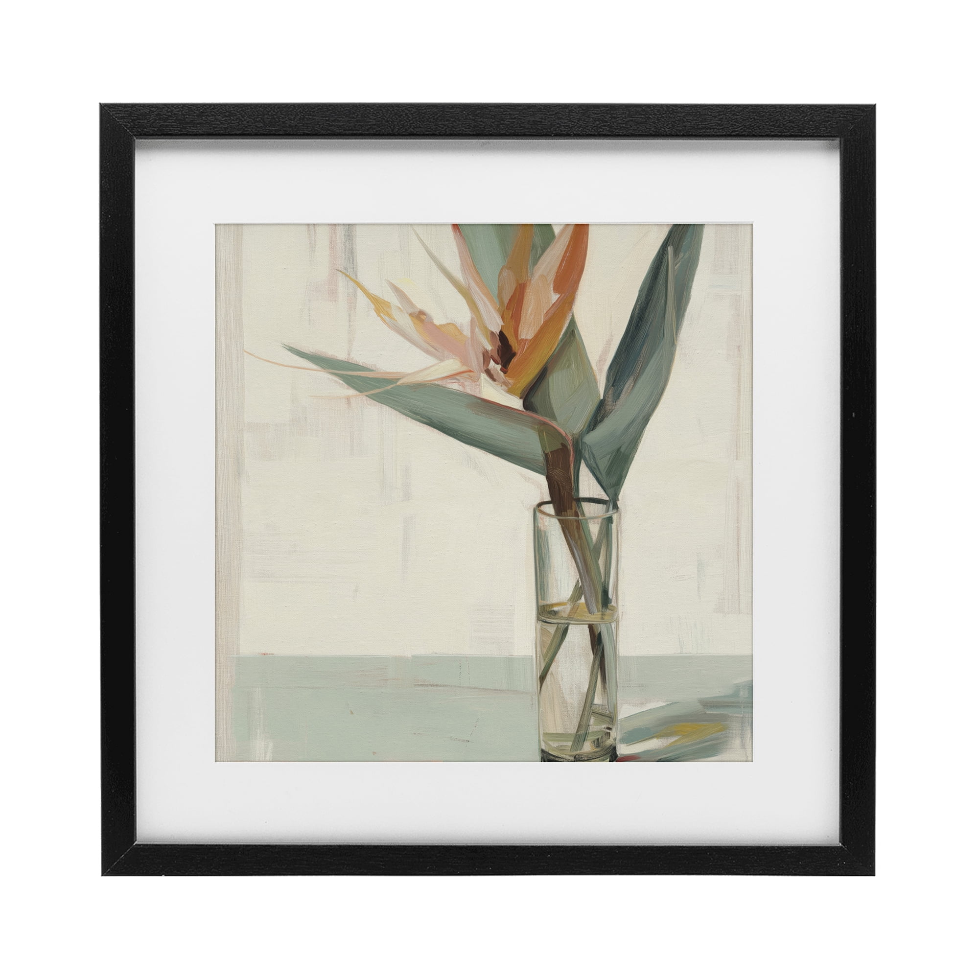 Stupell Industries Exotic Island Bloom Black Framed Print Under Glass, design by Svetlana Aleynikova