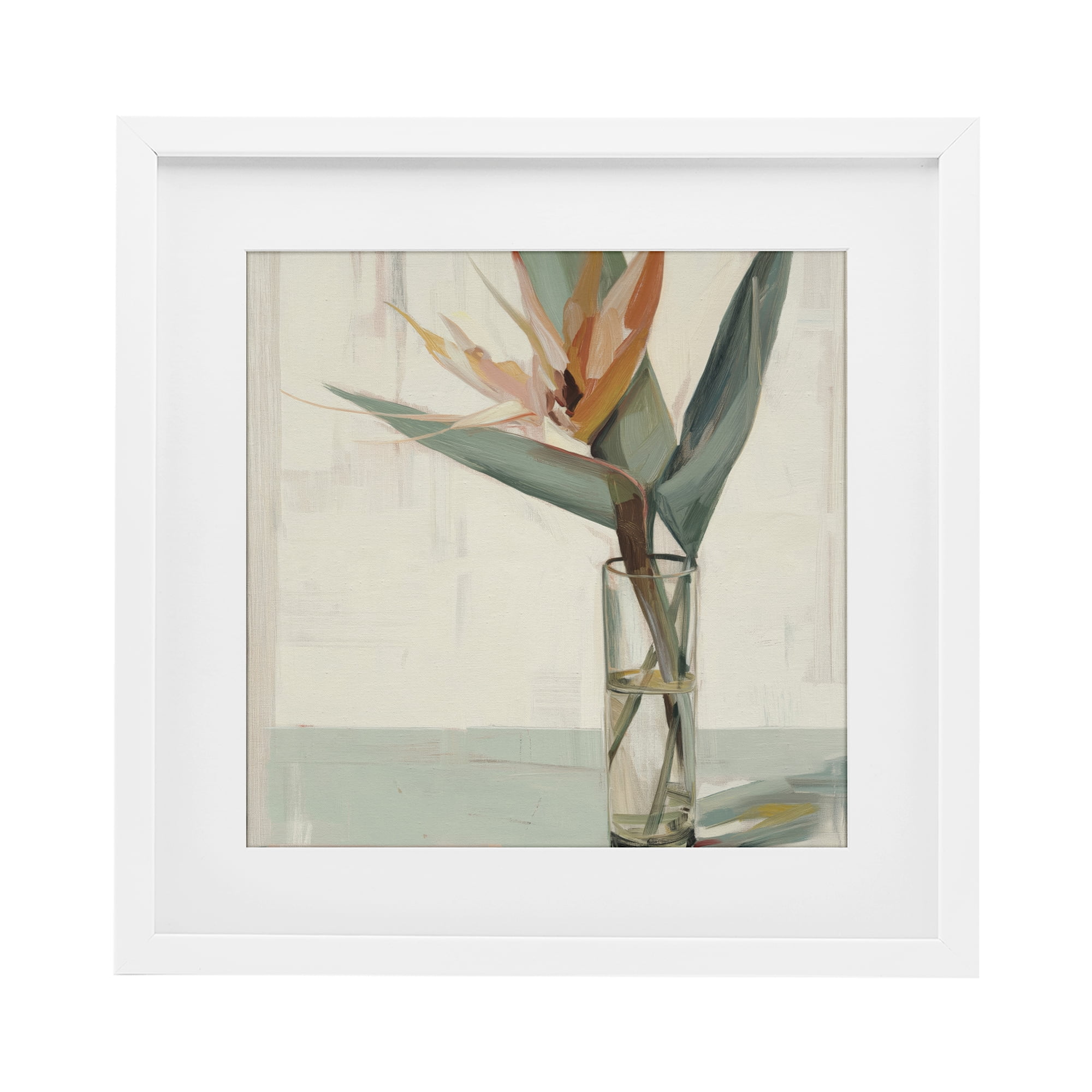 Stupell Industries Exotic Island Bloom White Framed Print Under Glass, design by Svetlana Aleynikova