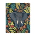 thumbnail image 1 of Stupell Industries Eclectic Exotic Leaf Pattern Elephant Canvas Art, 16 x 20, by Lisa R Dumm, 1 of 8