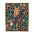 thumbnail image 1 of Stupell Industries Eclectic Exotic Leaf Pattern Giraffe Gold Floating Frame Canvas Art, 17 x 21, by Lisa R Dumm, 1 of 8