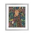 thumbnail image 1 of Stupell Industries Eclectic Exotic Leaf Pattern Giraffe Gray Framed Print Under Glass, 17 x 21, by Lisa R Dumm, 1 of 8