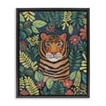 thumbnail image 1 of Stupell Industries Eclectic Exotic Leaf Pattern Tiger Black Floating Frame Canvas Art, 25 x 31, by Lisa R Dumm, 1 of 8