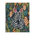 thumbnail image 1 of Stupell Industries Eclectic Exotic Leaf Pattern Zebra Canvas Art, 24 x 30, by Lisa R Dumm, 1 of 8